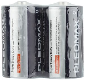 Батарейки Pleomax R20-2S SUPER HEAVY DUTY Zinc (24/240/5760)