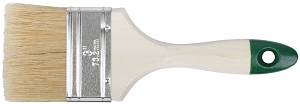Кисть флейцевая "Хард", натуральная светлая щетина, деревянная ручка 3" (75 мм) FIT