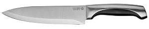 Нож LEGIONER &quot;FERRATA&quot; шеф-повара, рукоятка с металлическими вставками, лезвие из нержавеющей стали, 200мм 47941