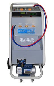 KraftWell KRW134AMS Станция ручная для заправки автомобильных кондиционеров