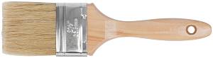 Кисть флейцевая "Профи", натур.светлая щетина, деревянная ручка 2,5" (63 мм) FIT