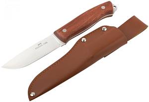 Нож туриста, нерж.сталь, деревянная ручка, лезвие 105 мм FIT
