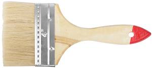 Кисть флейцевая "Стандарт", натур.светлая щетина, деревянная ручка 4" (100 мм) FIT