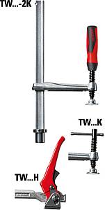 TW28-30-12H Зажимной элемент с фиксированной глубиной захвата для сварочных столов 300/120, 5 кН, рычажная ручка BESSEY