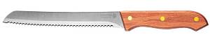 Нож LEGIONER GERMANICA хлебный, 47845_z01, с деревянной ручкой, нержавеющее лезвие 200 мм