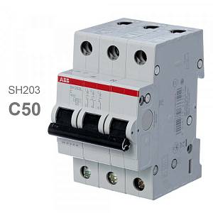 Автоматический выключатель ABB SH203L C50 3П 4,5кА 2CDS243001R0504