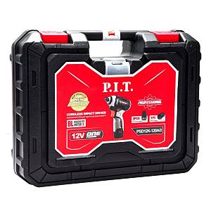 Винтоверт IMPACT аккум. бесщёточный P.I.T. PSD12K-120A/2 (12В, 120Нм, 3ск, HEX 1/4", 2х2Ач, ЗУ,кейс