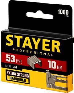 STAYER скобы тип 53 (A/10/JT21), 10 мм, калибр 23GA. 1000 шт. (3159-10)