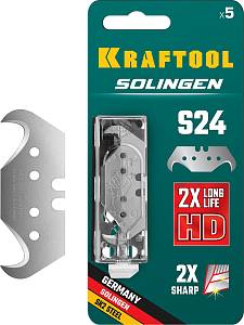 KRAFTOOL Solingen-S24, 5 шт, крюковидные лезвия (09643-S5)