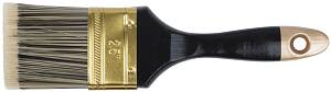 Кисть флейцевая "Стайл", искусственная черно-белая щетина, деревянная ручка 2,5" (63 мм) FIT