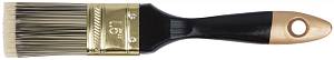 Кисть флейцевая "Стайл", искусственная черно-белая щетина, деревянная ручка 1,5" (38 мм) FIT